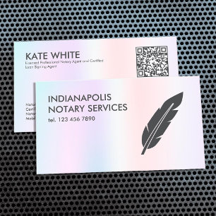 QR Notary & Loan Signing Agent Visitkort