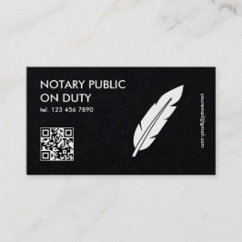QR Notary Public Visitkort