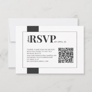 QR-onlinens OSA fet bröllop Kort