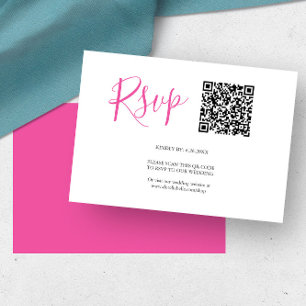 QR-OSA kort Vibrant Rosa