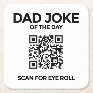 QR Pappajoke Coaster Underlägg Papper Kvadrat