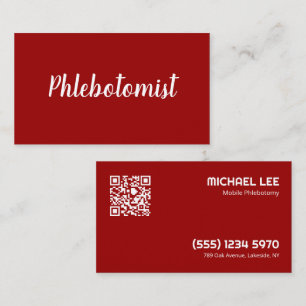 QR Phlebotomy Visitkort