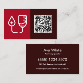 QR Phlebotomy Visitkort