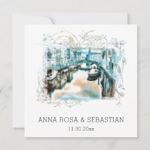 *~* QR POSITANO Italien Rulla AR20 OSA Bröllop Inbjudningar