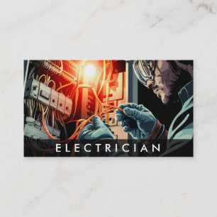 *~* QR Professional Electrician AP75 Photo Visitkort