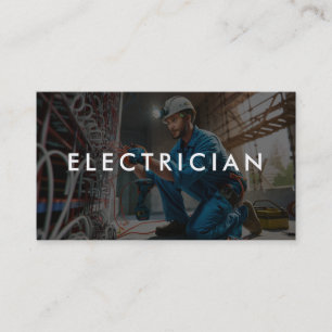 *~* QR Professional Electrician AP75 Photo Visitkort