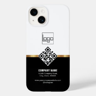 QR Professionell Anpassningsbar Logotyp Black Guld