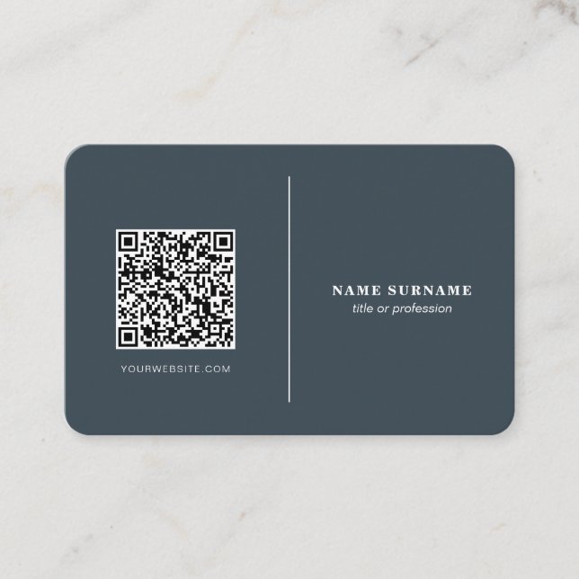 QR-professionell minimalistisk medierensrengöring  Visitkort (Framsida)