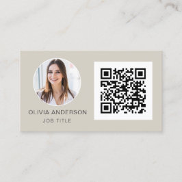 QR-Professionell Photo Terra Cotta Earth Tone Visitkort