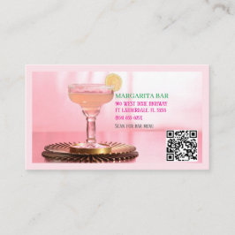 QR Pub & Lounge Rosa Margarita Affärskort Visitkort