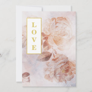 *~ QR Romantik AR26 Flower OSA Vintage bröllop Inbjudningar