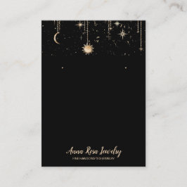 *~* QR Sol Cosmic Celestian Måne Jewelry Earring  Visitkort