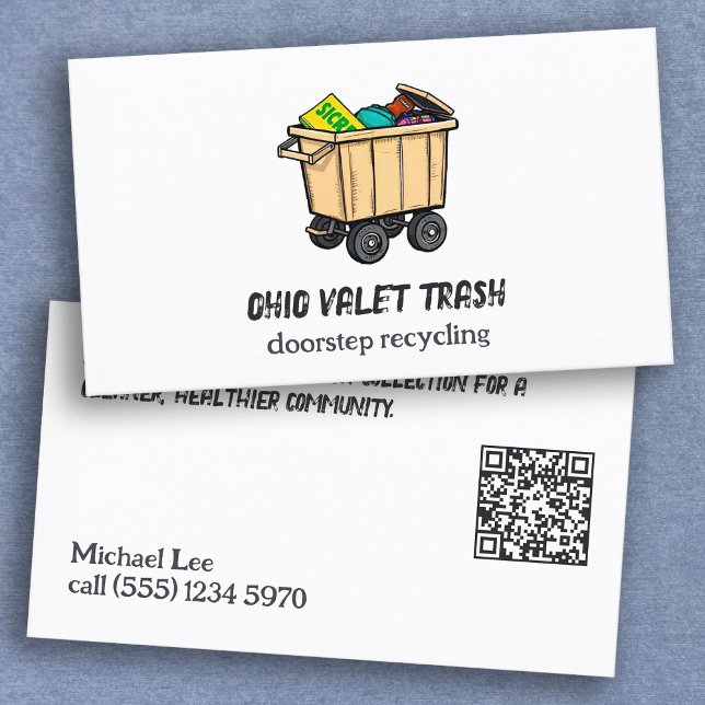 QR Sopor Valet Visitkort (Valet Trash Cards)