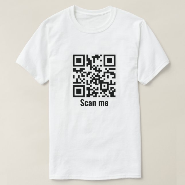 QR T-Shirt-design T Shirt (Design framsida)