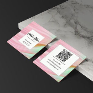 QR-Trendig för Digital Marknadsföring Expert QR-ko Fyrkantigt Visitkort