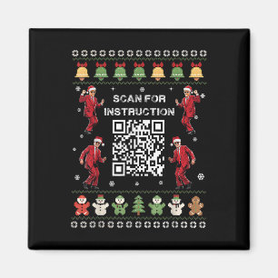 Qr Trump Dance Code President Scan for Instruction Magnet