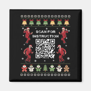 Qr Trump Dance Code President Scan for Instruction Magnet