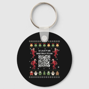 Qr Trump Dance Code President Scan for Instruction Nyckelring