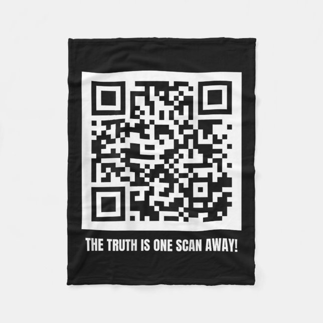 Qr Trump Dancing Code Merch Uni-vuxen, Black, Fleecefilt (Framsidan)