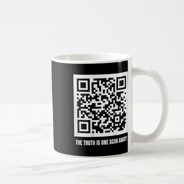 Qr Trump Dancing Code Merch Uni-vuxen, Black, Kaffemugg (Höger)