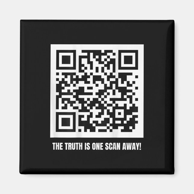 Qr Trump Dancing Code Merch Uni-vuxen, Black, Magnet (Framsidan)