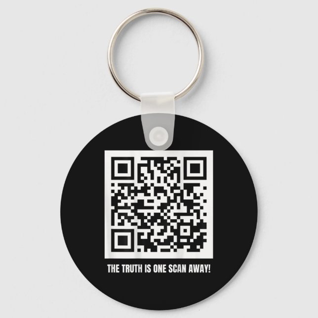 Qr Trump Dancing Code Merch Uni-vuxen, Black, Nyckelring (Framsida)