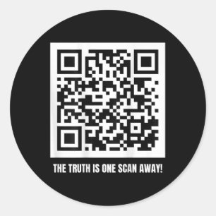 Qr Trump Dancing Code Merch Uni-vuxen, Black, Runt Klistermärke