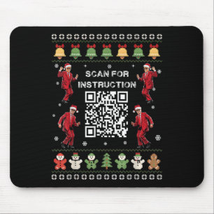 Qr Trump Dans Kod President Scan För Instruktion Musmatta