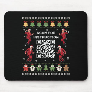 Qr Trump Dans Kod President Scan För Instruktion Musmatta