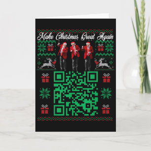 Qr Trump Dans Kod Santa Trump Gör Julen Stor Kort