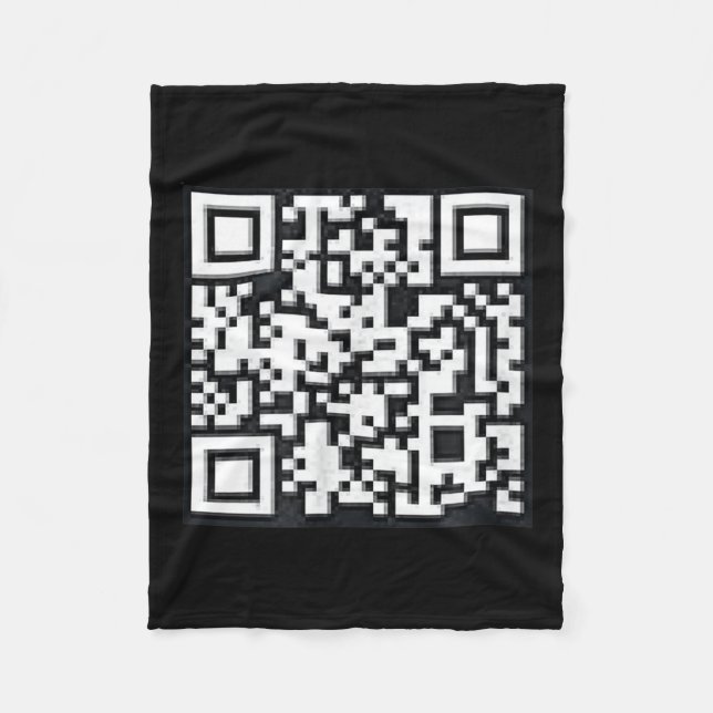 Qr Trump President Trump Dance Code Funny Uni Fleecefilt (Framsidan)