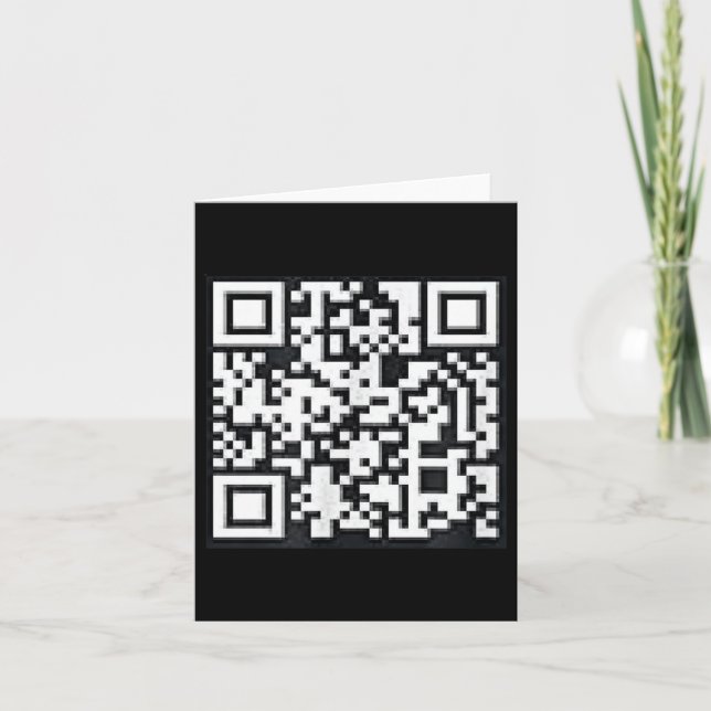 Qr Trump President Trump Dance Code Funny Uni Kort (Framsida)
