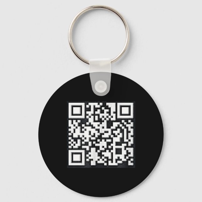 Qr Trump President Trump Dance Code Funny Uni Nyckelring (Framsida)