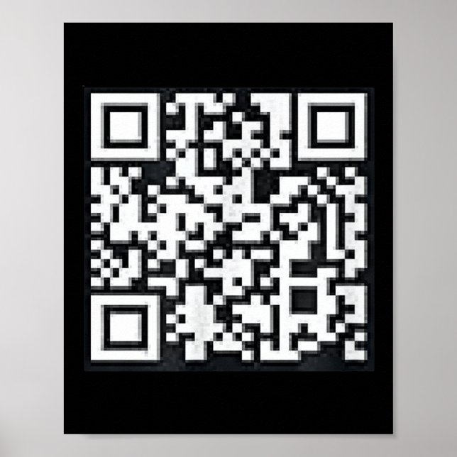 Qr Trump President Trump Dance Code Funny Uni Poster (Framsidan)