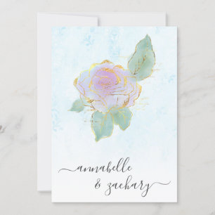 *~* QR TURQUOISE-OSA Ro AR12 Bröllop Inv Inbjudningar