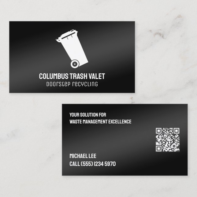 🔳 QR Valet Sopor Visitkort (Fram/baksida)