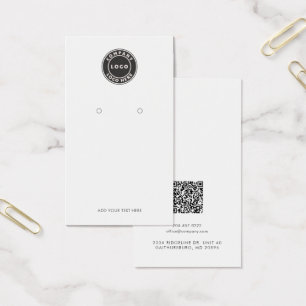 QR-Visning för av orderavläsning på Business Logo Visitkort