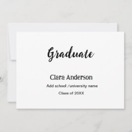 QR vit svart fotoklassisk studentfest Inbjudningar