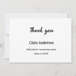 QR vit svart fotoklassisk studentfest Tack Kort