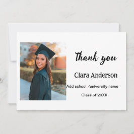 QR vit svart fotoklassisk studentfest Tack Kort