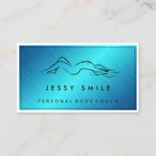 QRCODE Logotyp Body Sculpting Massaged Metallic TE Visitkort