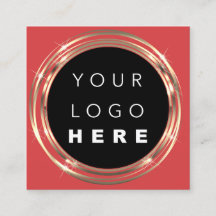 QRCode Logotyp Online Shop Ram Guld Vivd Red