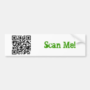qrcode - mananddog, avläser mig! bildekal