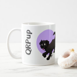 QRPup Cup - Svart Terrier Kaffemugg