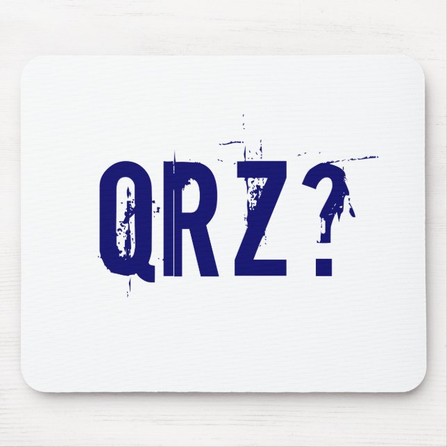 QRZ? Radiosände skinka Mousepad Musmatta (Framsidan)