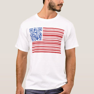 QSA- USA FLAG -QR CODE by QRAZY Q T Shirt