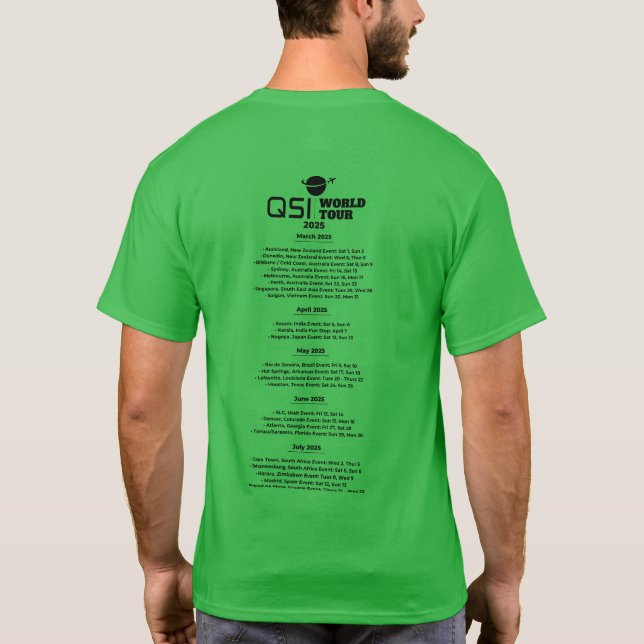 QSI World Tour 2025 Tee (Baksida)