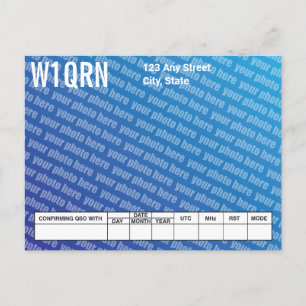 QSL-kort - lägg till ditt eget foto Vykort