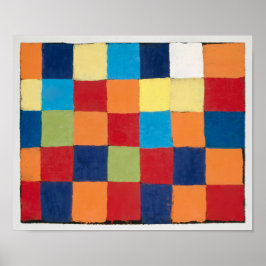 "Qu 1"-diagram för Färg | Paul Klee | Poster