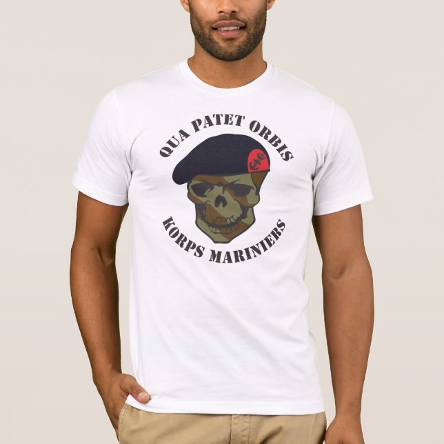 Qua Patet Orbis, Korps Mariniers T Shirt (Framsida)